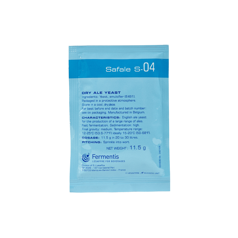 Fermentis Safale S-04 Yeast 11.5gm Fermentis Safale S-04 Yeast 11.5gm